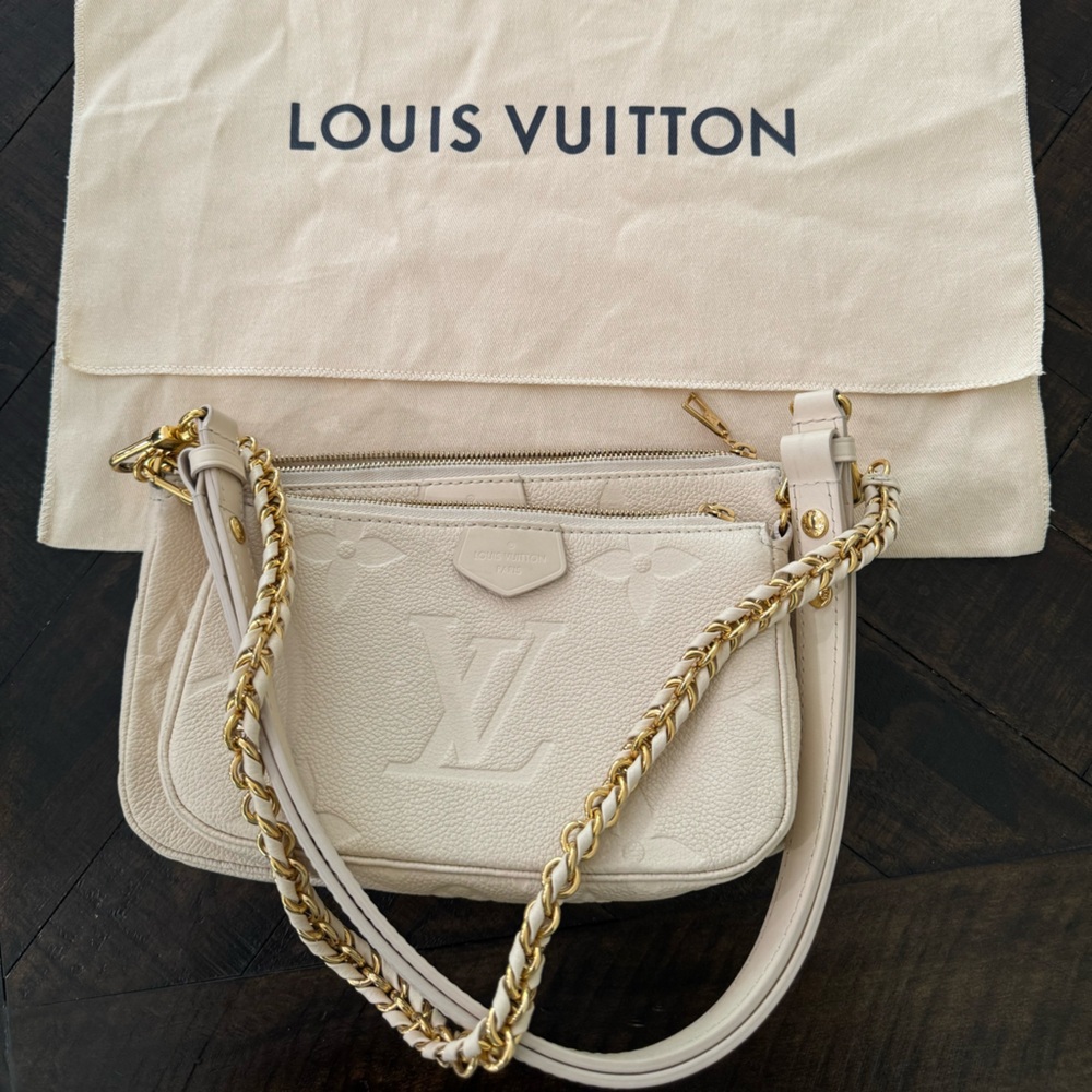 Louis Vuitton Multi Pochette Accessories - Cream, Louis Vuitton cream bag